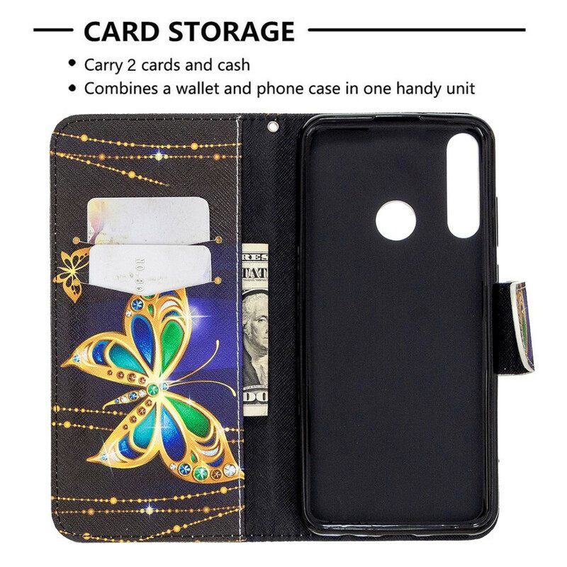 Flip Case Huawei Y6p Magic Butterfly