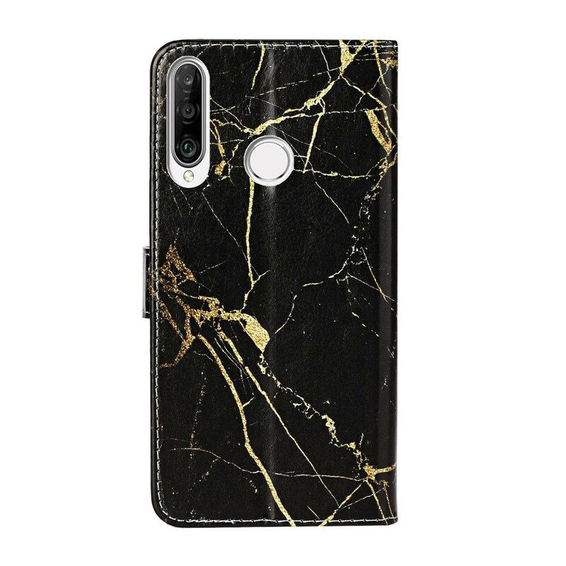 Nahkakotelo Huawei Y6p Marble