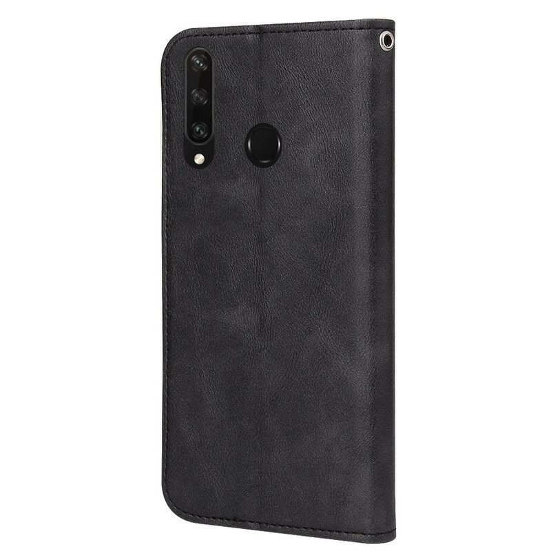 Puhelinkuoret Huawei Y6p Kotelot Flip Wave Nahkatyyli