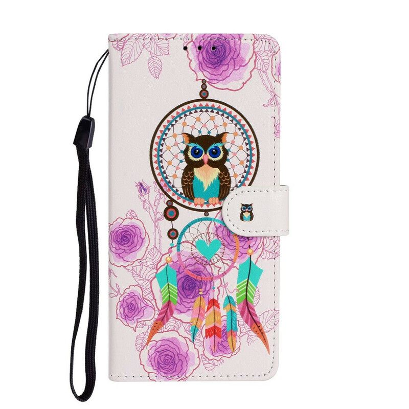 Nahkakotelo Samsung Galaxy Note 20 Kuningaspöllö