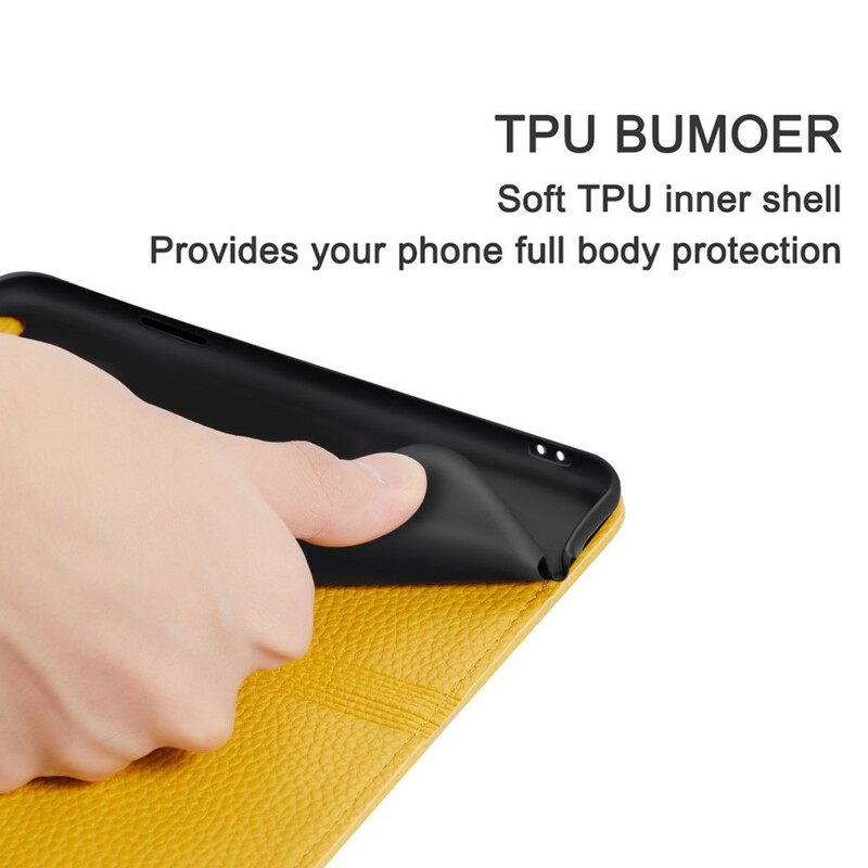 Puhelinkuoret Samsung Galaxy Note 20 Kotelot Flip Ultra Chic Litchi Faux Leather