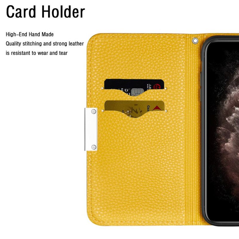 Puhelinkuoret Samsung Galaxy Note 20 Kotelot Flip Ultra Chic Litchi Faux Leather