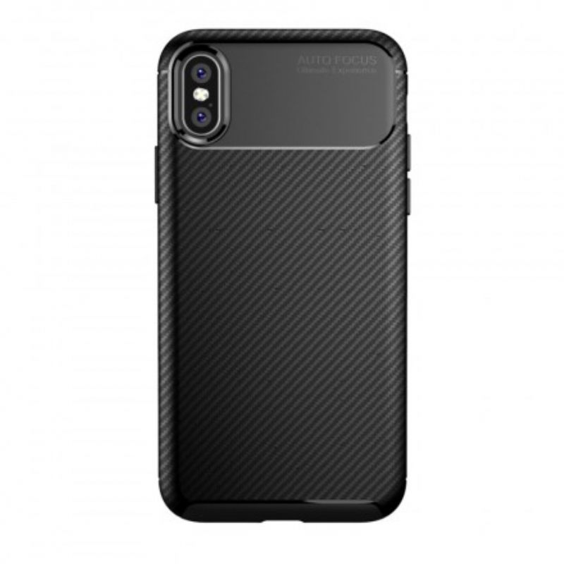 Case iPhone X / XS Joustava Hiilikuiturakenne