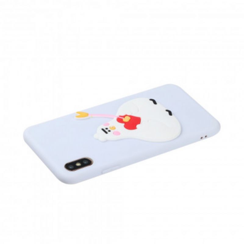 Kuori iPhone X / XS Silicone Logo Animal Fun