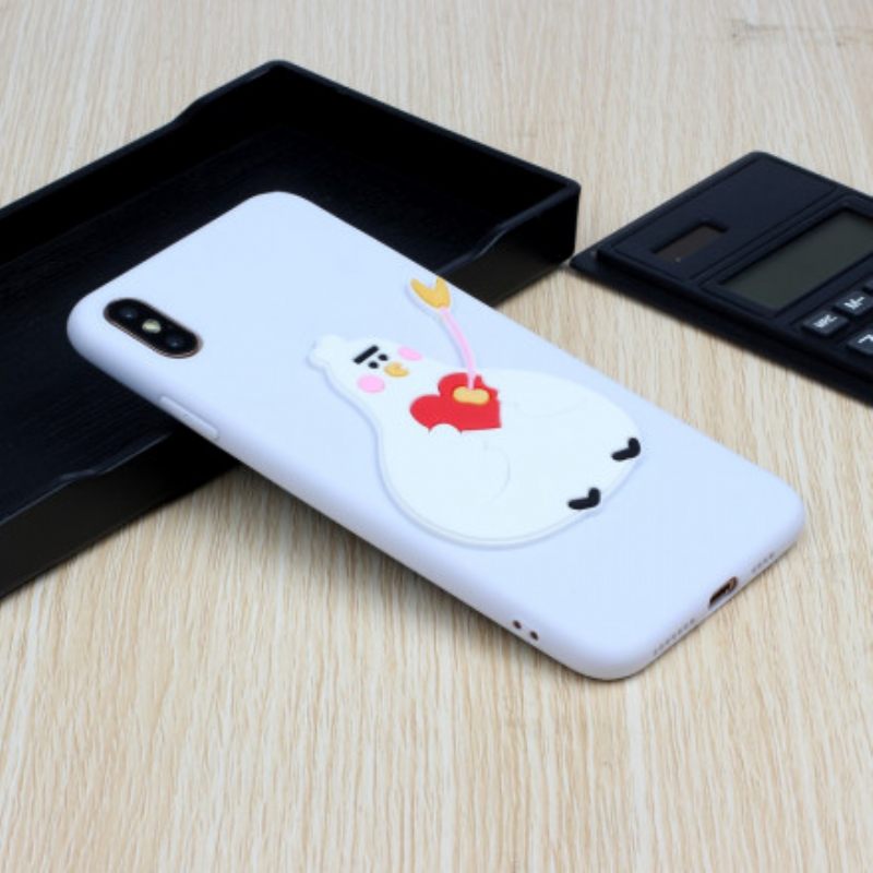 Kuori iPhone X / XS Silicone Logo Animal Fun