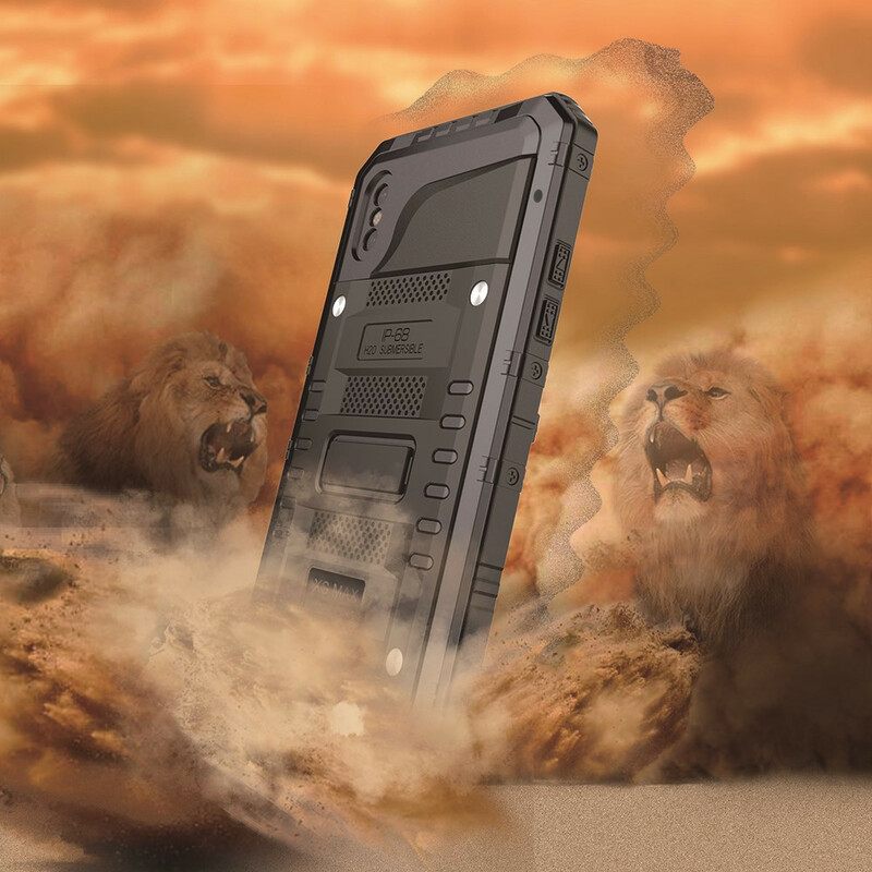 Kuori iPhone X / XS Vedenpitävä Super Resistant Metal