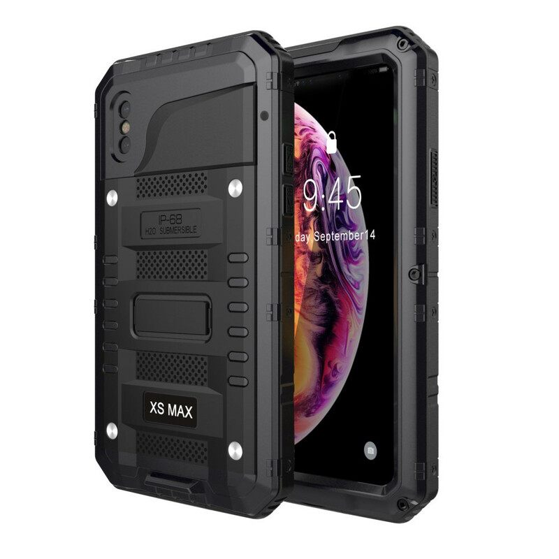 Kuori iPhone X / XS Vedenpitävä Super Resistant Metal