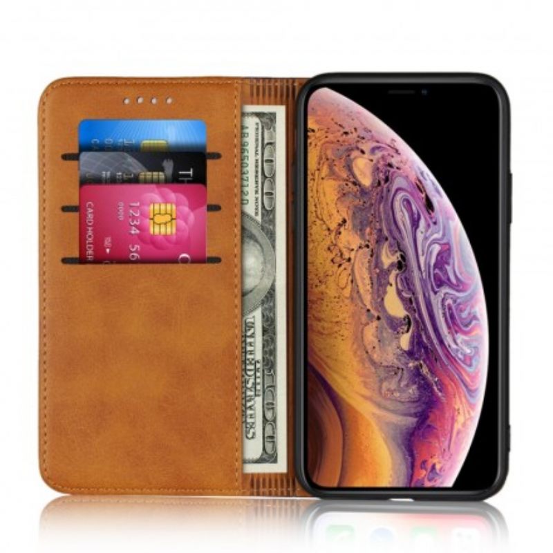 Puhelinkuoret iPhone X / XS Kotelot Flip Bicolor Leather Effect
