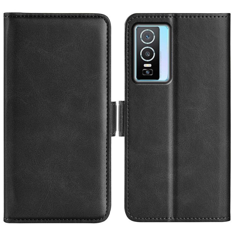 Nahkakotelo Vivo Y76 5G Kotelot Flip Plus Double Flap