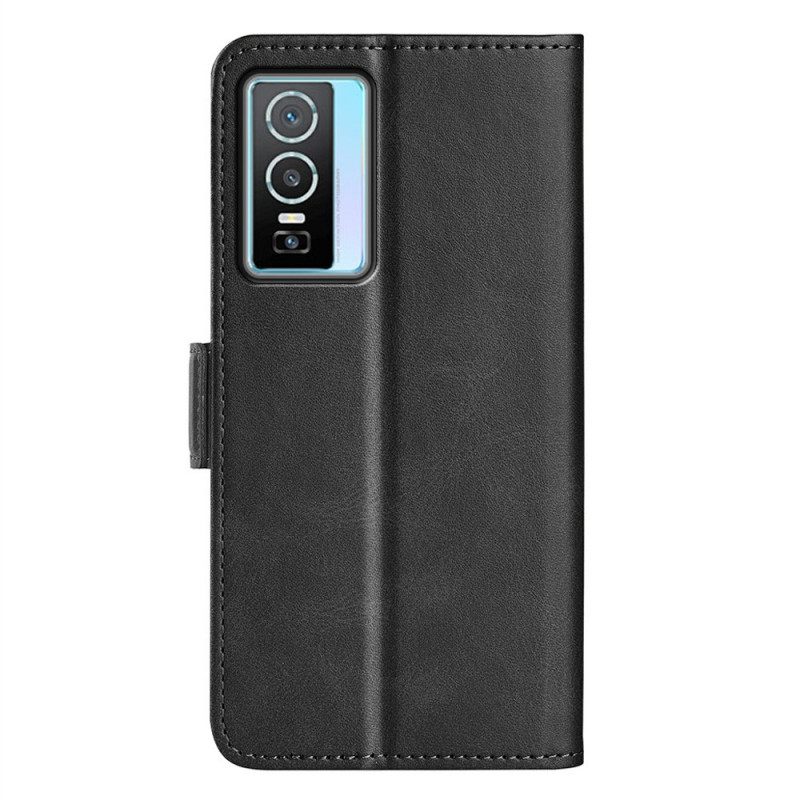 Nahkakotelo Vivo Y76 5G Kotelot Flip Plus Double Flap
