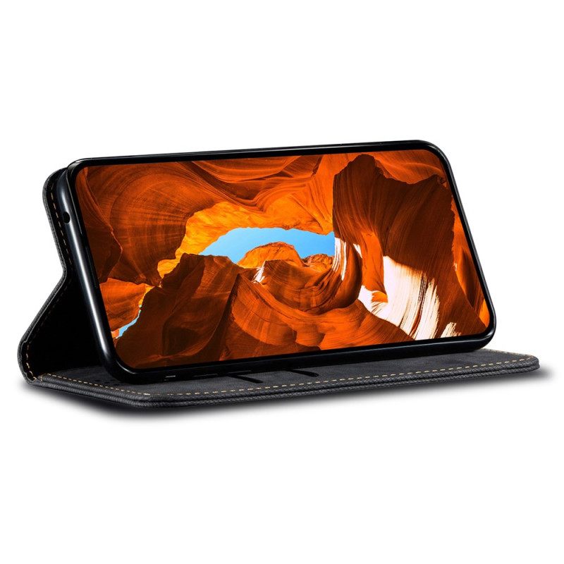 Nahkakotelo Oppo Reno 14 Pro 5g Farkkukangas