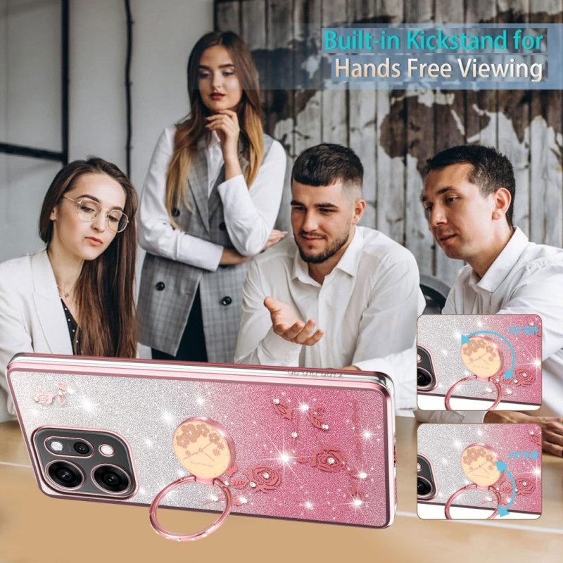 Puhelinkuoret Oppo Reno 14 Pro 5g Strassilla Koristeltu Sormuspidike