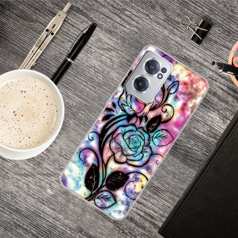 Case OnePlus Nord CE 2 5G Psychedelic Flowers