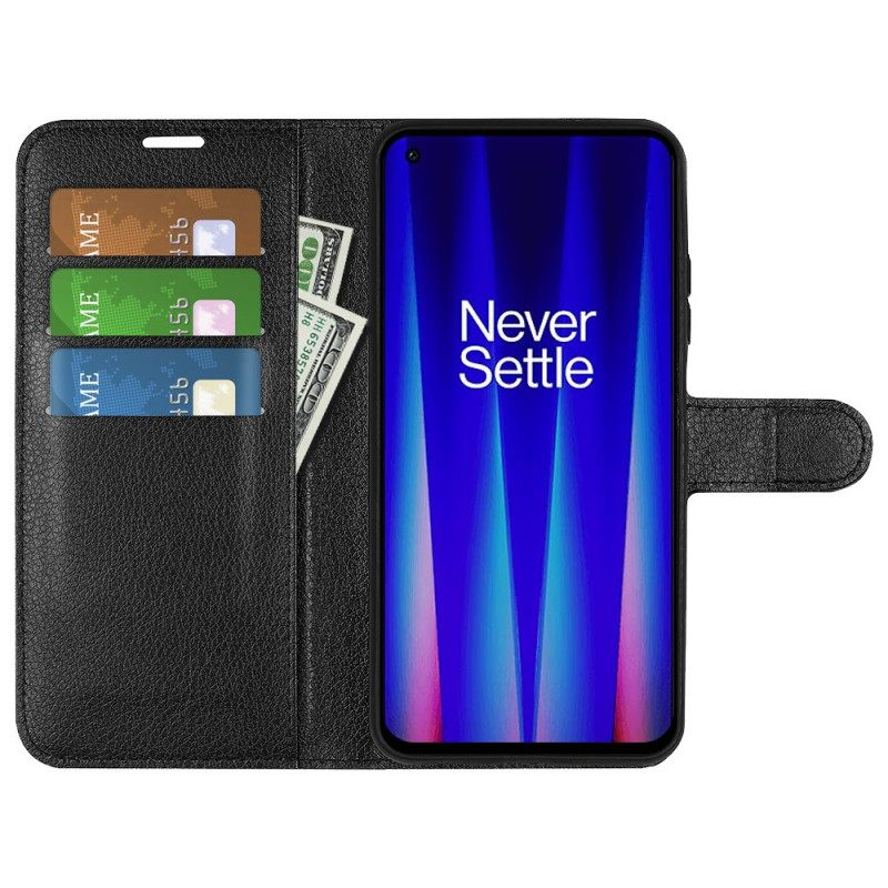 Flip Case OnePlus Nord CE 2 5G Lychee Faux Leather