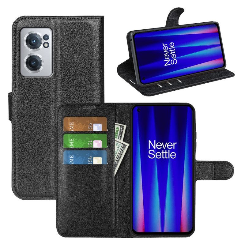 Flip Case OnePlus Nord CE 2 5G Lychee Faux Leather