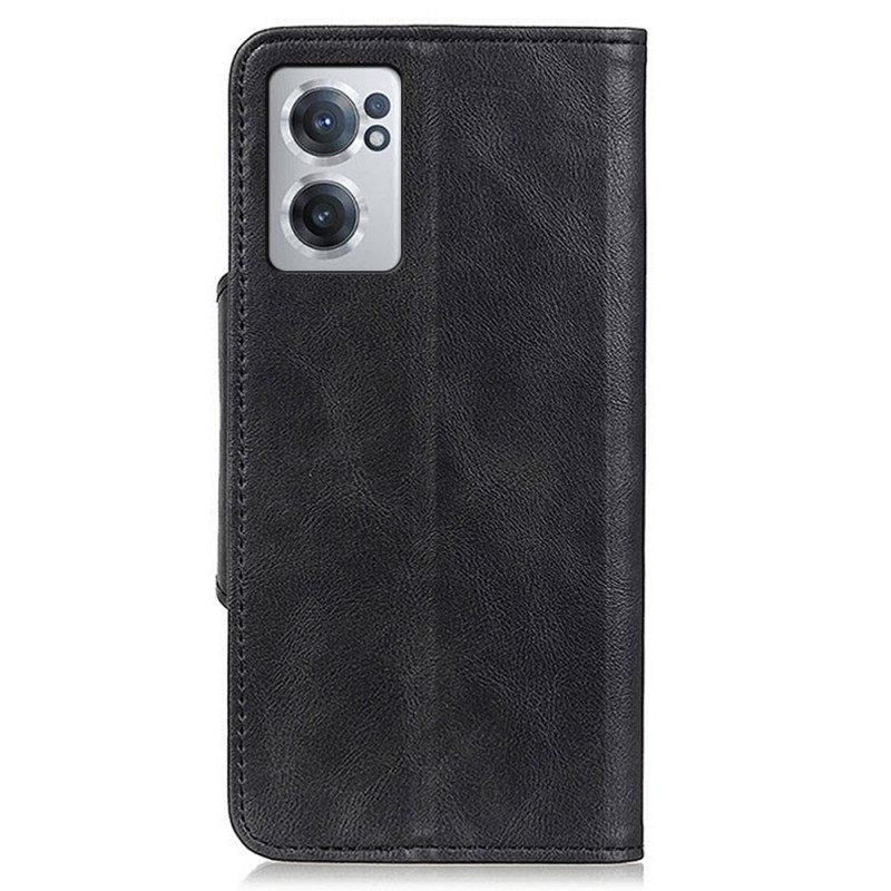 Kotelot OnePlus Nord CE 2 5G Keinonahkapainike