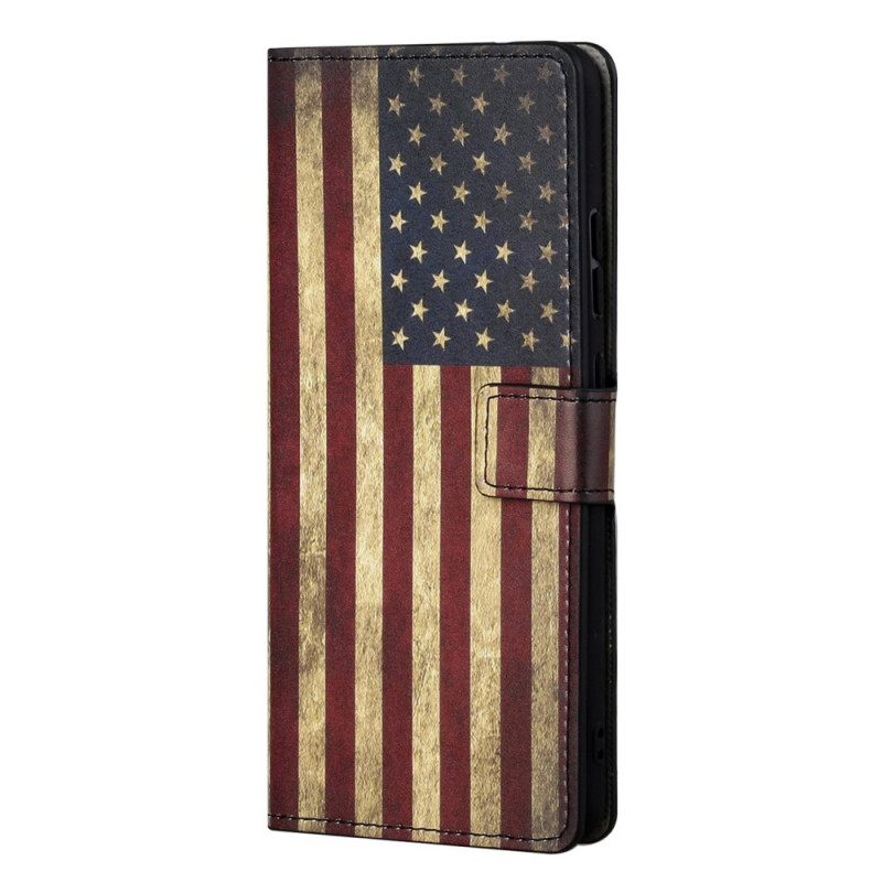 Nahkakotelo OnePlus Nord CE 2 5G Amerikan Lippu