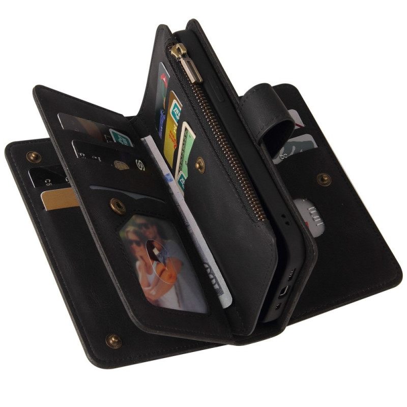 Nahkakotelo OnePlus Nord CE 2 5G Lompakkokuori Suojaketju Kuori Strap Lompakko