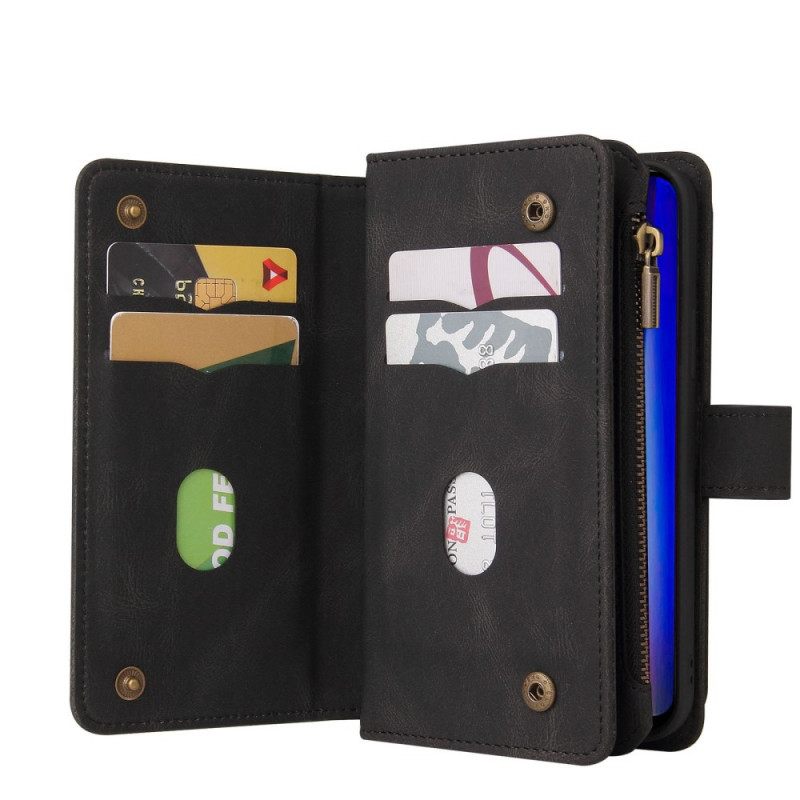 Nahkakotelo OnePlus Nord CE 2 5G Lompakkokuori Suojaketju Kuori Strap Lompakko