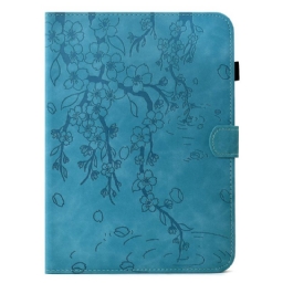 Kotelot Samsung Galaxy Tab S11 Kukkakuvioinen Mokkanahkakuvio