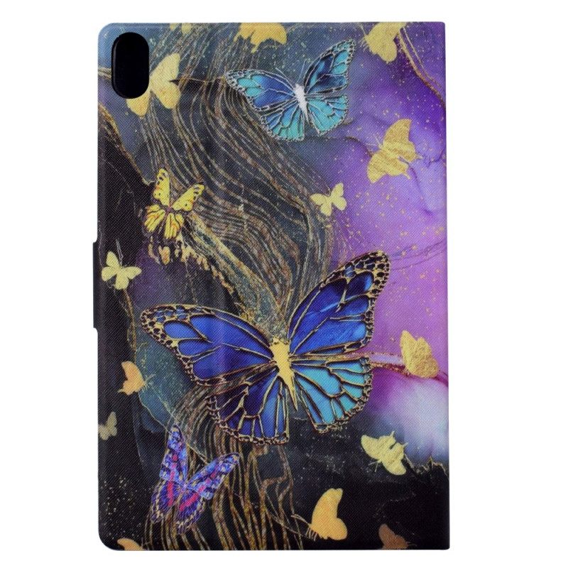 Kotelot Samsung Galaxy Tab S11 Kultaisia Ja Värikkäitä Perhosia