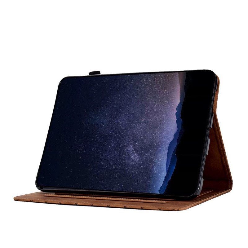 Kotelot Samsung Galaxy Tab S11 Mokkanahkaefekti Geometrinen Kuvio