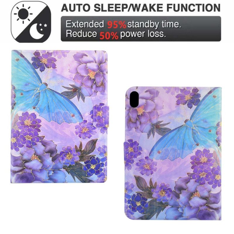 Kotelot Samsung Galaxy Tab S11 Pionit Ja Perhoset