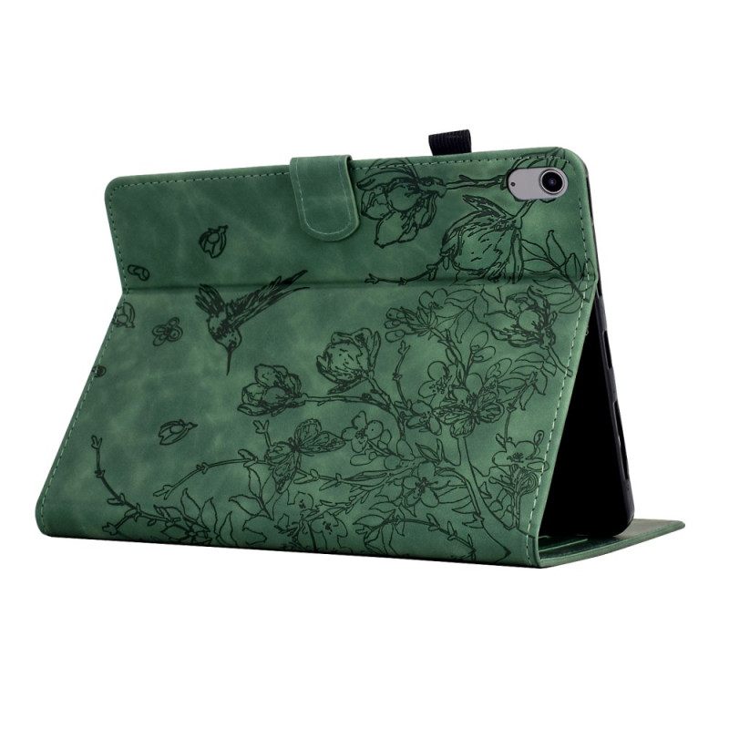 Kotelot Samsung Galaxy Tab S11 Puhelinkuoret Mokkanahkaefekti Kasvikuvio