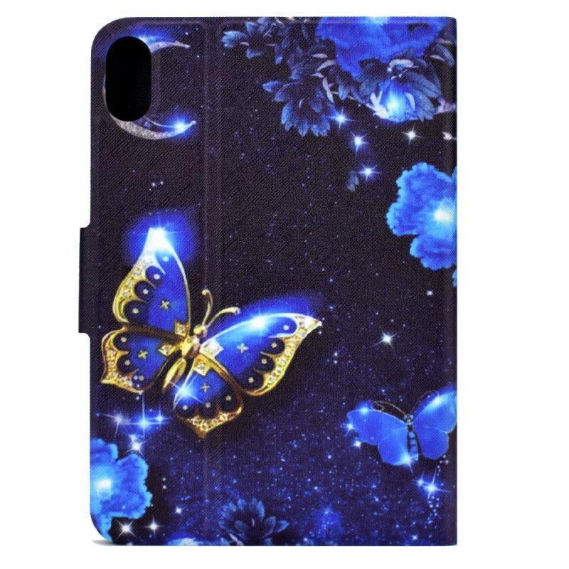 Kotelot Samsung Galaxy Tab S11 Sininen Ja Kultainen Perhonen