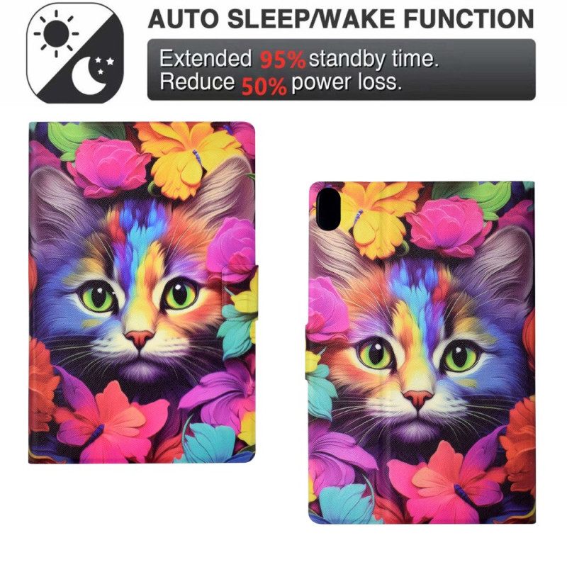 Kotelot Samsung Galaxy Tab S11 Värikäs Kissa Suojakuori