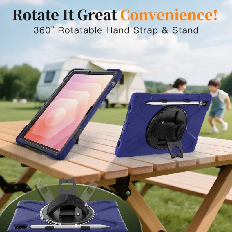 Kuori Samsung Galaxy Tab S11 Erittäin Kestävä Kynätelineellä Ja Olkahihnalla