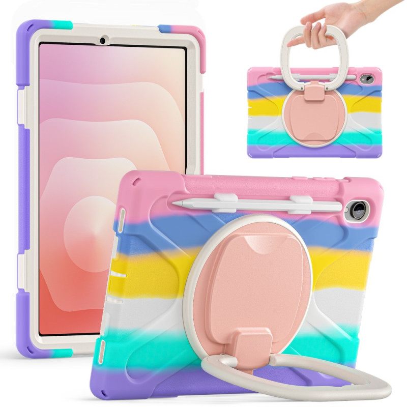 Kuori Samsung Galaxy Tab S11 Kolminkertainen Suojaus Sormuspidikkeellä