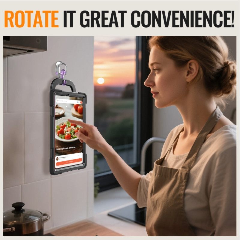 Kuori Samsung Galaxy Tab S11 Kolminkertainen Suojaus Sormuspidikkeellä