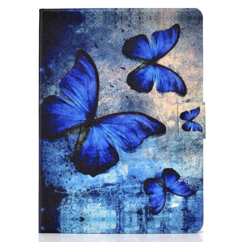 Flip Case iPad Air (2022) Blue Butterflies