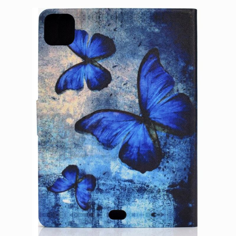 Flip Case iPad Air (2022) Blue Butterflies