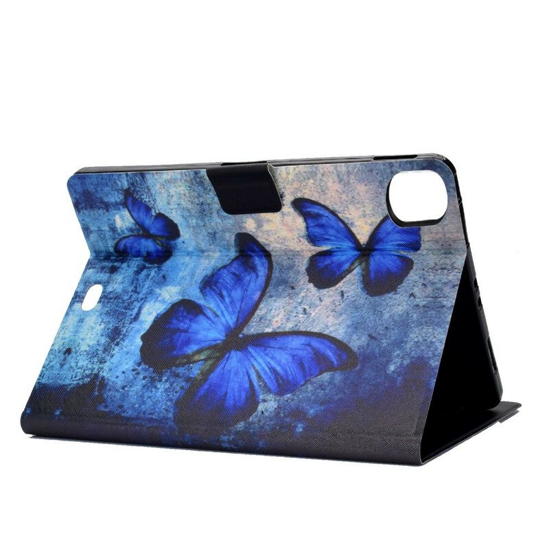 Flip Case iPad Air (2022) Blue Butterflies