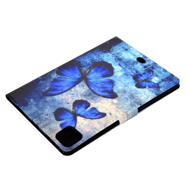 Flip Case iPad Air (2022) Blue Butterflies