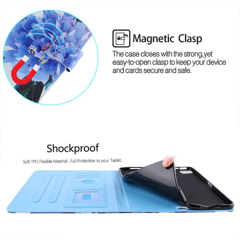Kotelot iPad Air (2022) Design Flowers