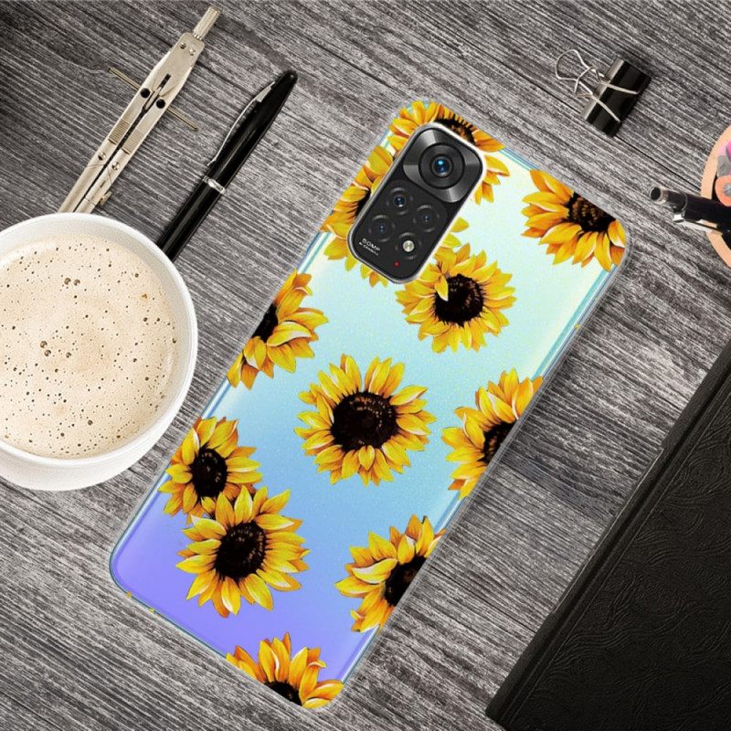 Case Xiaomi Redmi Note 11 Pro 4G / 5G Auringonkukat