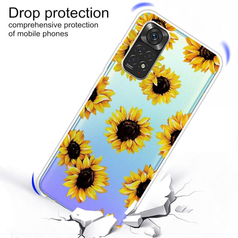 Case Xiaomi Redmi Note 11 Pro 4G / 5G Auringonkukat