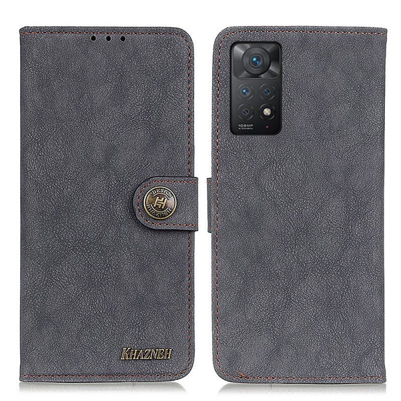 Kotelot Xiaomi Redmi Note 11 Pro 4G / 5G Faux Leather Split Retro Khazneh