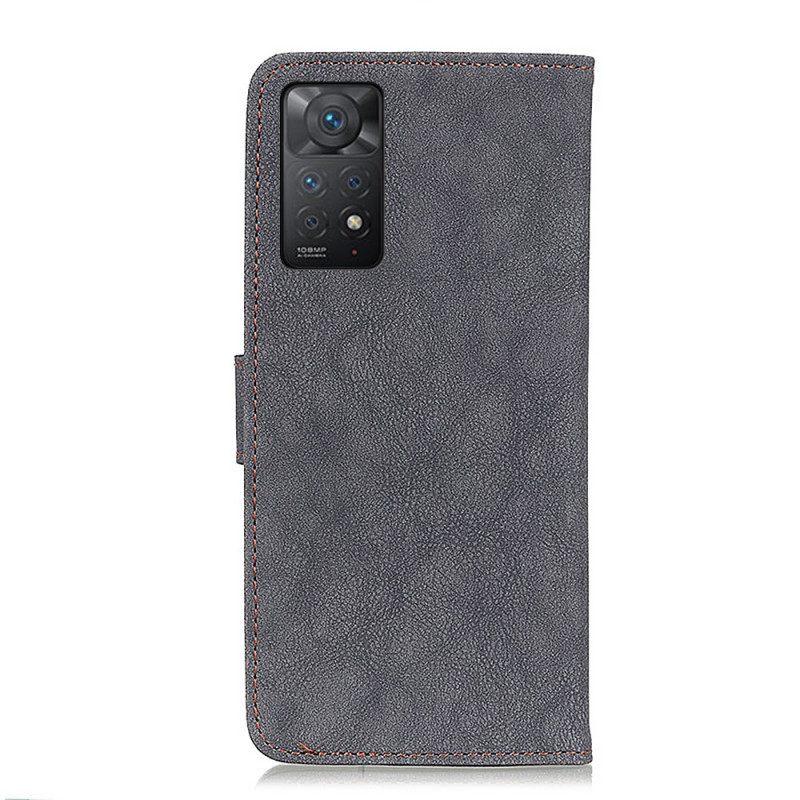 Kotelot Xiaomi Redmi Note 11 Pro 4G / 5G Faux Leather Split Retro Khazneh