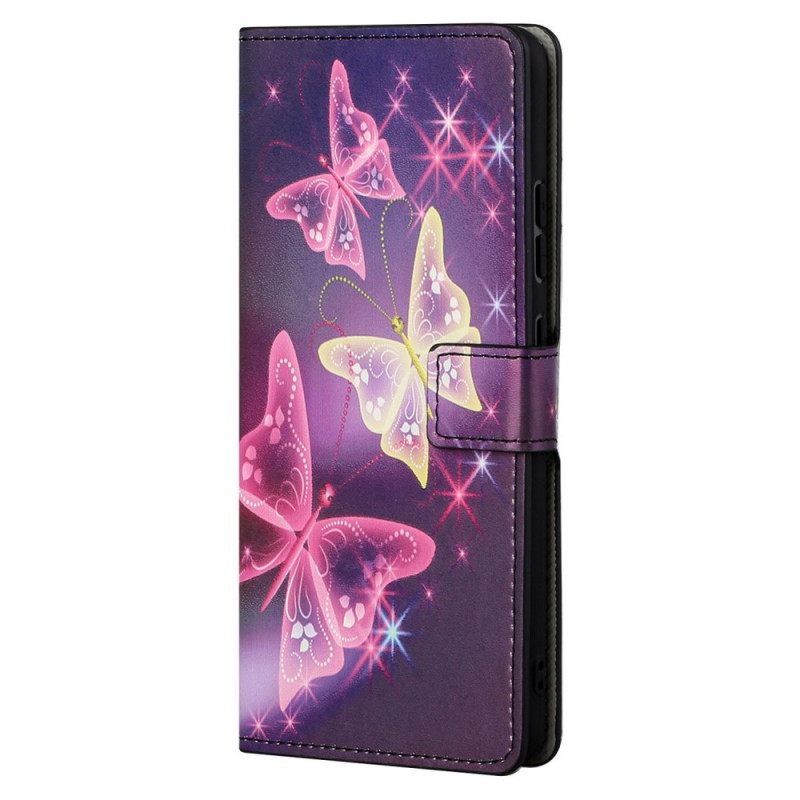 Kotelot Xiaomi Redmi Note 11 Pro 4G / 5G Perhosia Ja Kukkia