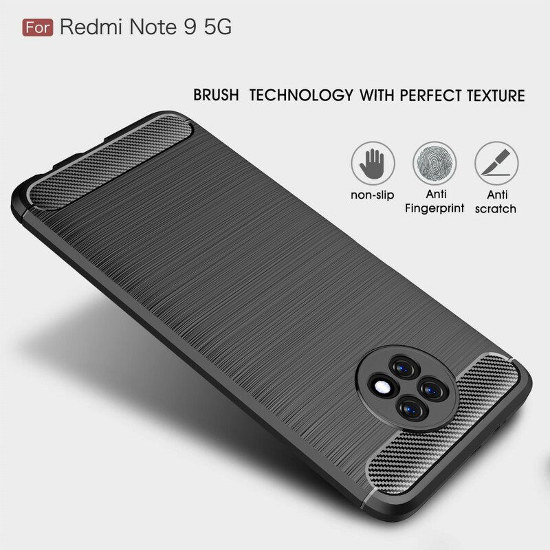 Kuori Xiaomi Redmi Note 9 5G / 9T 5G Harjattu Hiilikuitu