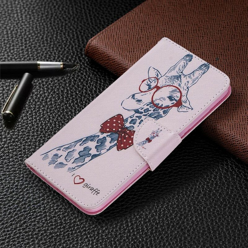 Kotelot Xiaomi Redmi Note 9 Brainy Giraffe