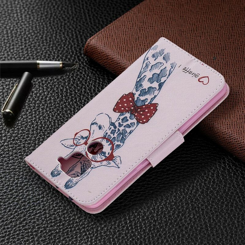 Kotelot Xiaomi Redmi Note 9 Brainy Giraffe