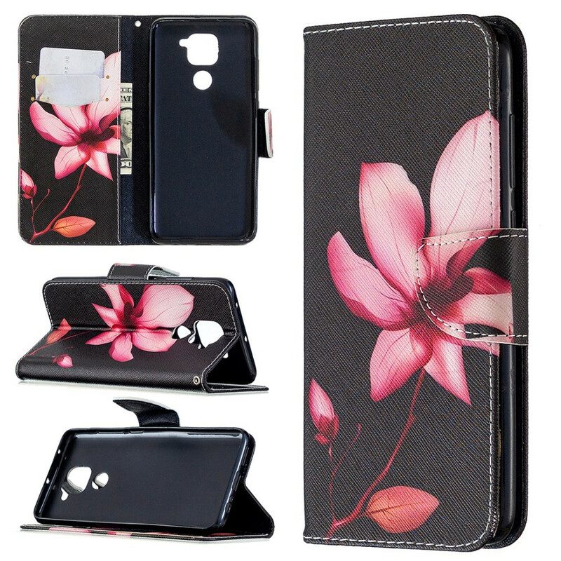 Kotelot Xiaomi Redmi Note 9 Vaaleanpunainen Kukka