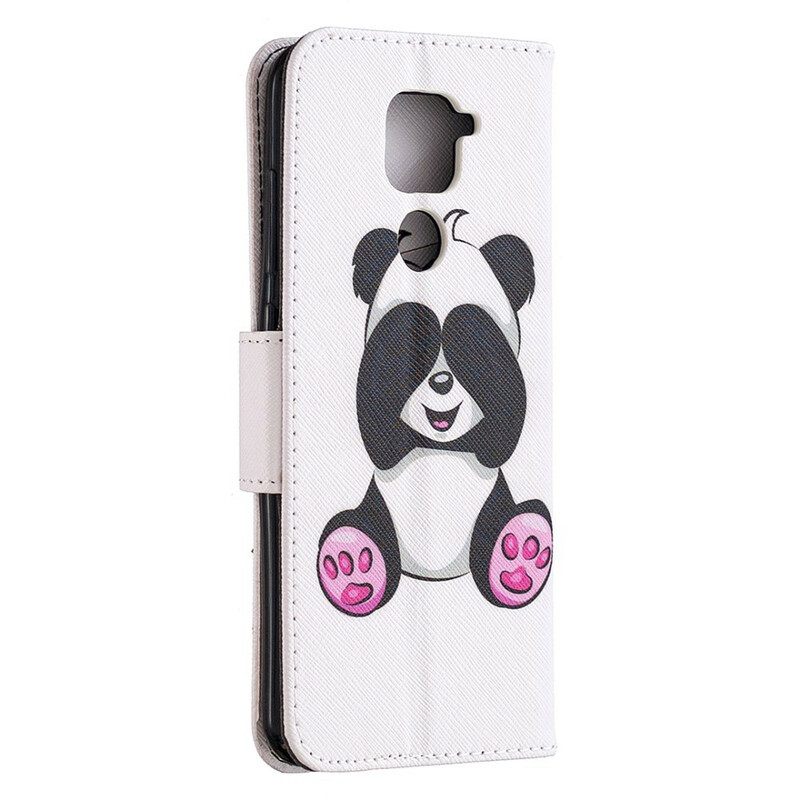 Nahkakotelo Xiaomi Redmi Note 9 Panda Hauskaa