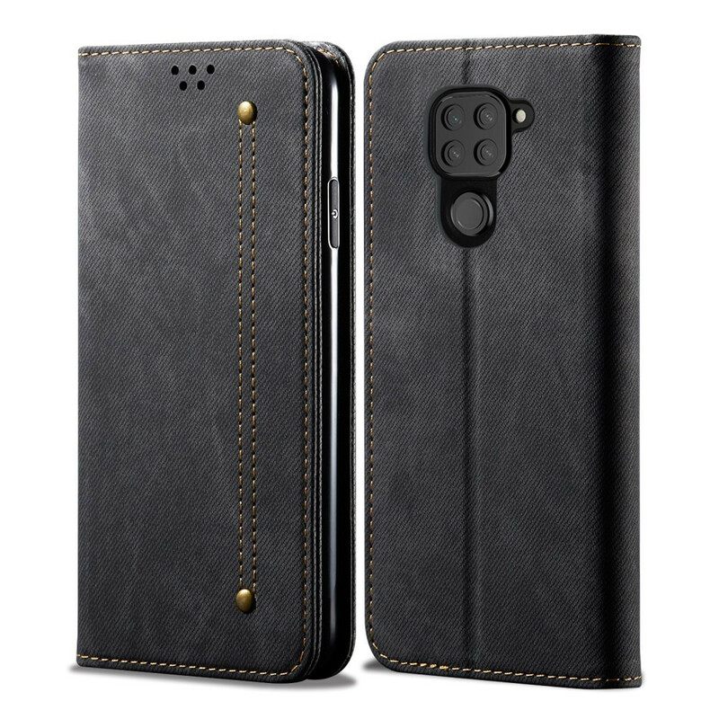 Puhelinkuoret Xiaomi Redmi Note 9 Kotelot Flip Denim Kangas