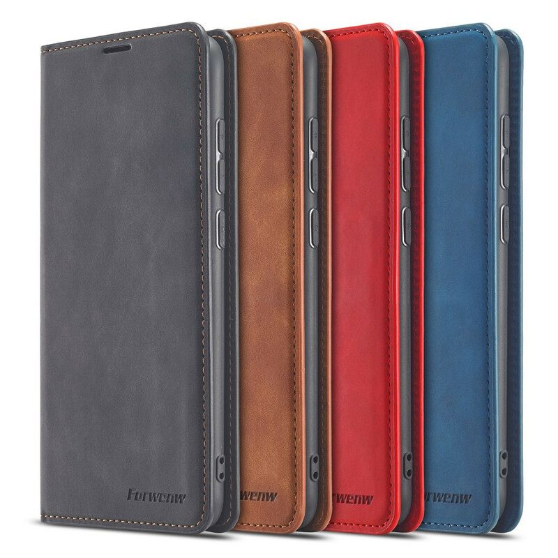Puhelinkuoret Xiaomi Redmi Note 9 Kotelot Flip Nahkaefekti Forwenw